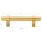 Gliderite Hardware 3 in. Center to Center Satin Gold Solid Steel Bar Pull - 4005-76-SG 4005-76-SG-1 - alternate 4